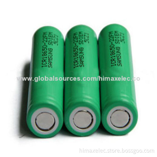 cylindrical rechargeable battery li-ion icr18650 3.7v 2200